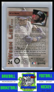 1995 Megacards Ken Griffey Jr. Wish List #24 Ken Griffey Jr. EX