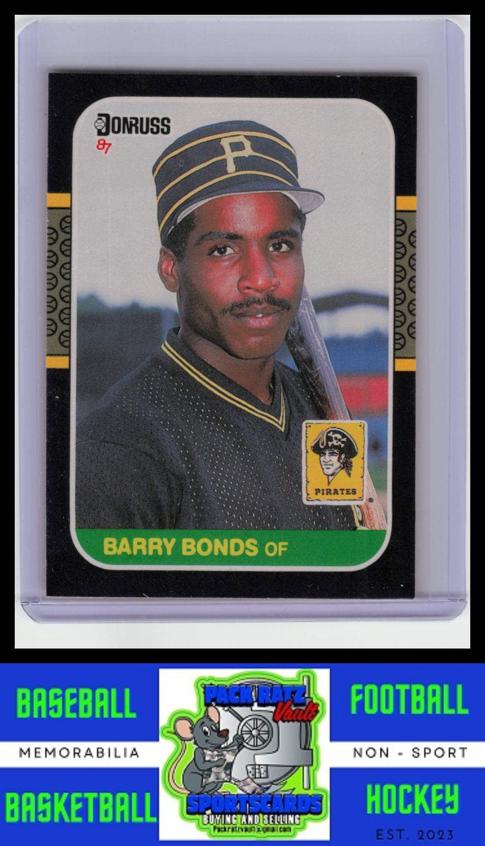 1987 Donruss #361 Barry Bonds EX