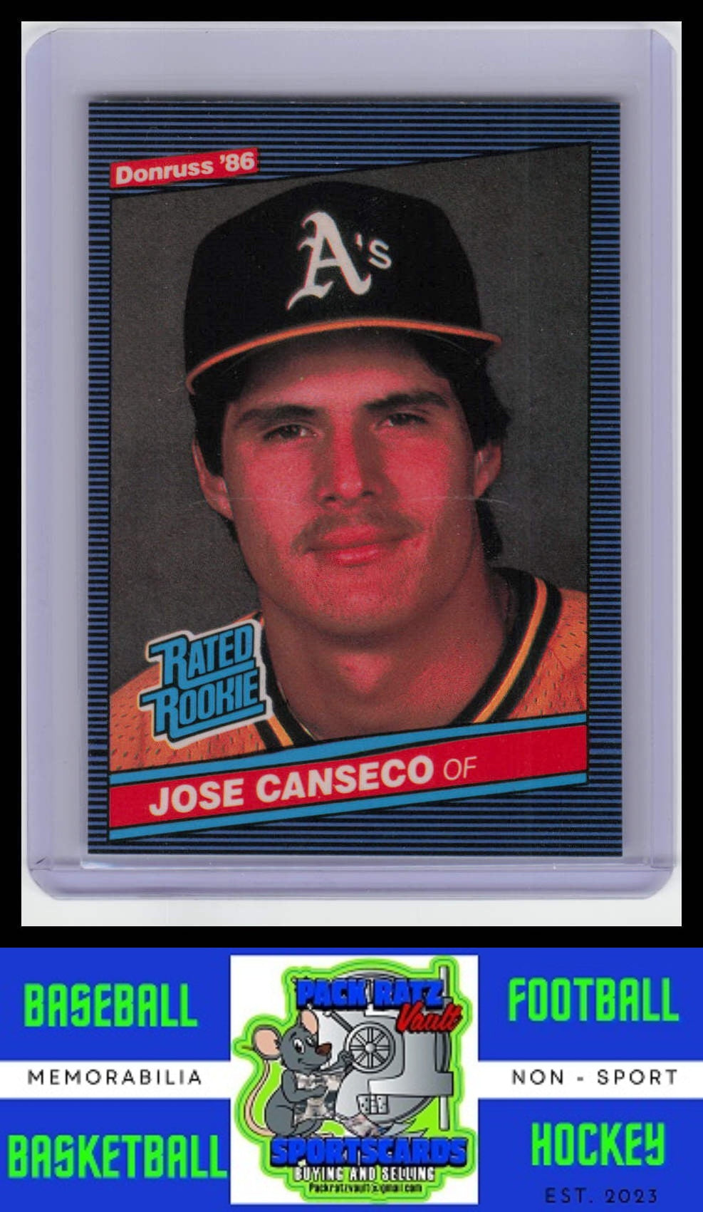 1986 Donruss #39 Jose Canseco VG/EX