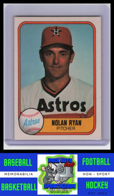 1981 Fleer #57 Nolan Ryan EX