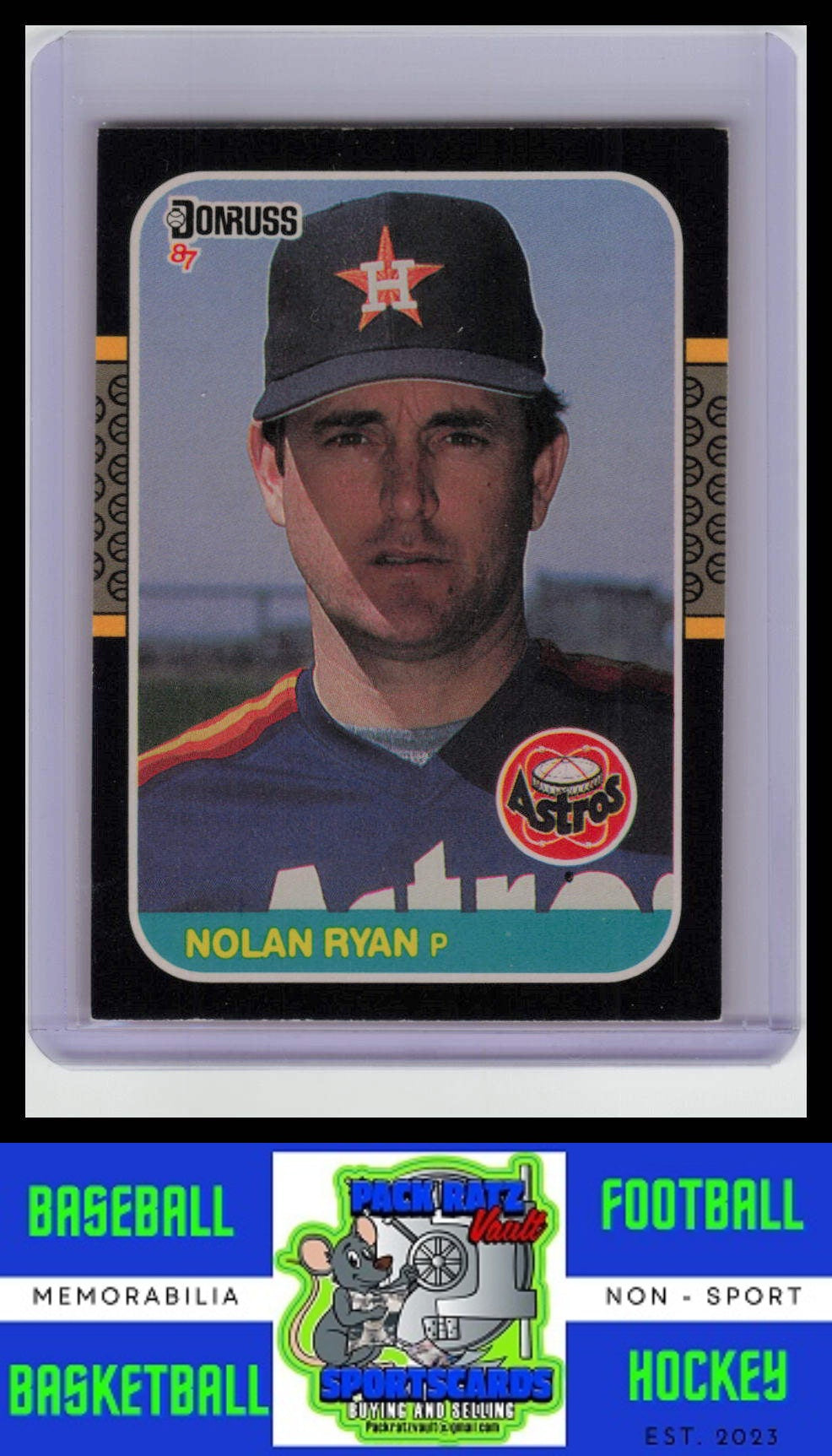 1987 Donruss #138 Nolan Ryan EX