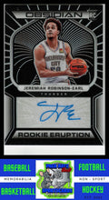 Load image into Gallery viewer, 2021 Panini Obsidian Rookie Eruption (Auto) #RES-JRE Jeremia Robinson - Earl (RC) 77/149 NM