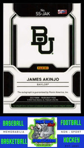 2022 Panini Prizm #SS-JAK James Akinjo Sensational Signatures Sensational Signatures NM