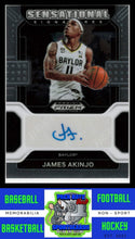 Load image into Gallery viewer, 2022 Panini Prizm #SS-JAK James Akinjo Sensational Signatures Sensational Signatures NM