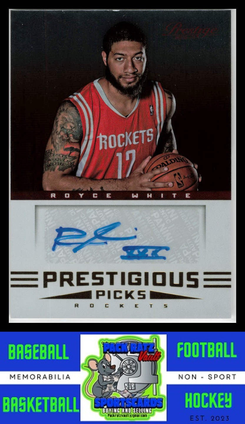 2012 Panini Prestige #60 Royce White Prestigious Picks Signatures NM