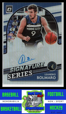 2021 Donruss Optic - Signature #SS-JBM Leandro Bolmaro Signature Series Green Shock NM