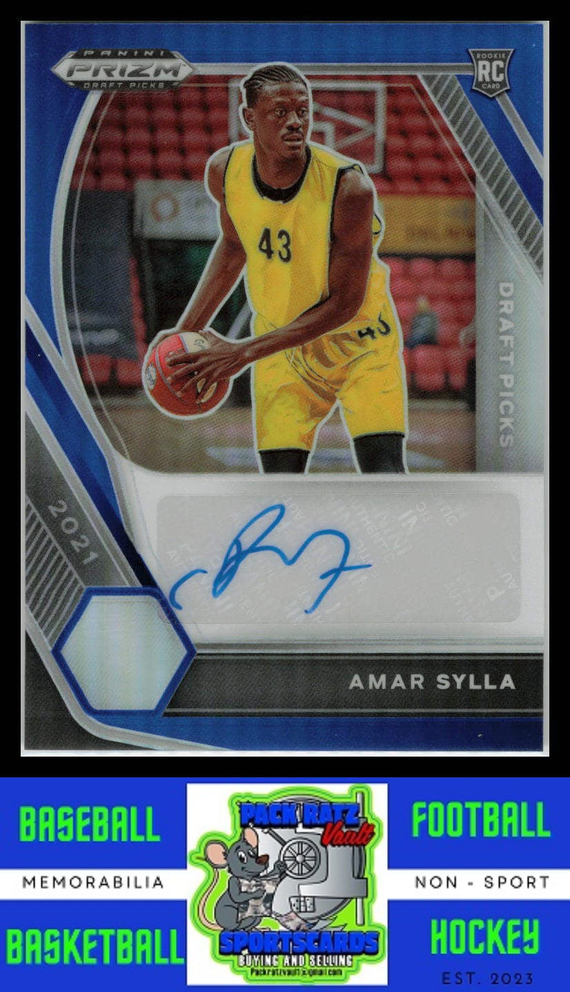 2021 Panini Prizm Collegiate Draft Picks #DP-ASY Amar Sylla 111/149 Draft Picks Autographs Prizms Silver NM