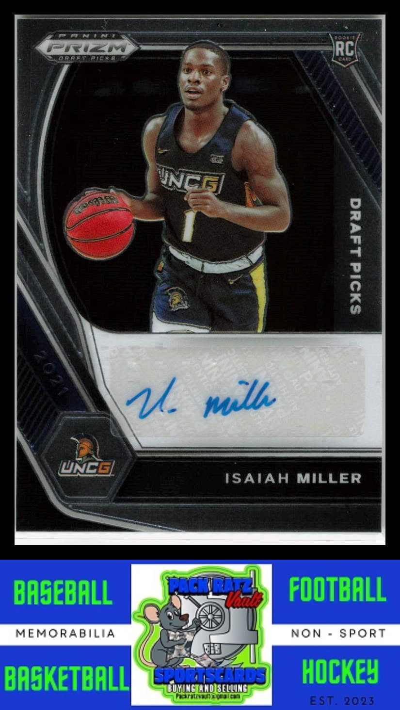 2021 Panini - Prizm Draft Picks #DP-IMI Isiah Miller (RC) (AU) NM