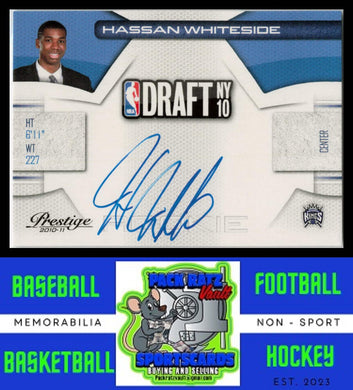 2010 Panini Prestige #36 Hassan Whiteside (RC) NBA Draft Class Signatures NM