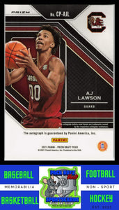 2021 Panini Prizm Draft Picks Penmanship #CP-AJL AJ Lawson (RC) AU NM