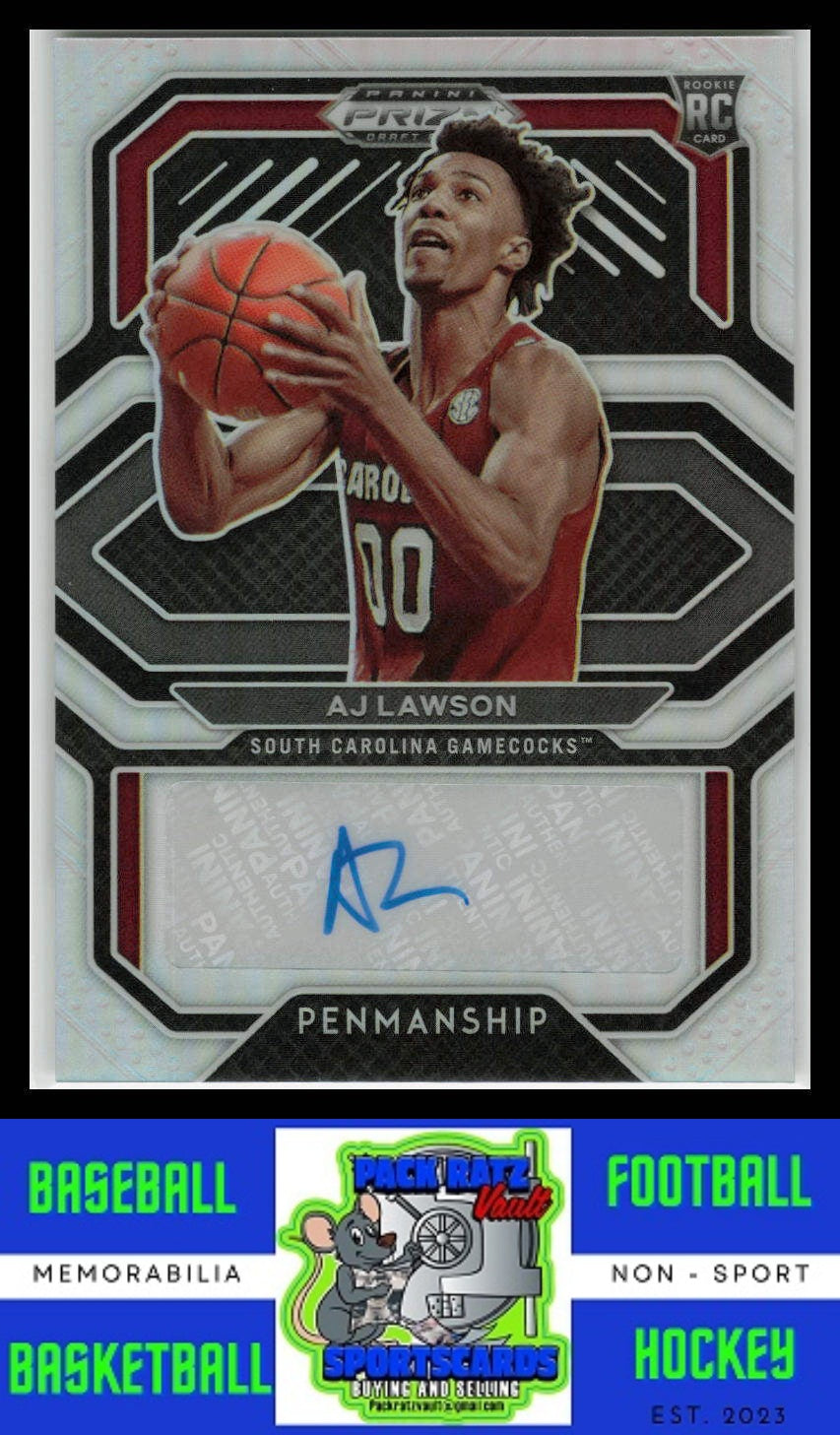 2021 Panini Prizm Draft Picks Penmanship #CP-AJL AJ Lawson (RC) AU NM