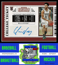 Load image into Gallery viewer, 2019 Panini Contenders Draft Picks #94 Quinndary Weatherspoon (RC) NM