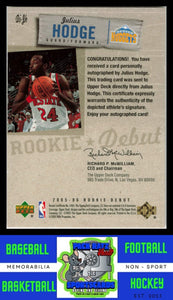 2005 Upper Deck Rookie Debut #DI-NR Julius Hodge Debut Ink NM