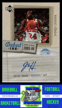 Load image into Gallery viewer, 2005 Upper Deck Rookie Debut #DI-NR Julius Hodge Debut Ink NM