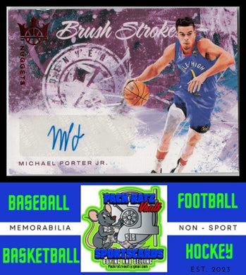 2021 Panini Court Kings #BR-MPJ Michael Porter Jr 32/49 Brush Strokes Purple NM