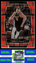 Load image into Gallery viewer, 2021 Panini Select #82 Nikola Jokic Concourse Red Wave NM