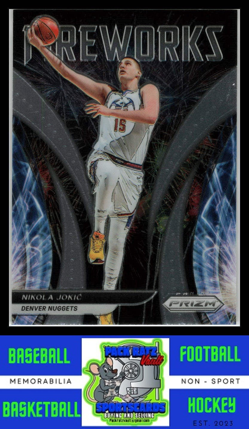 2021 Panini Prizm #5 Nikola Jokic Fireworks NM