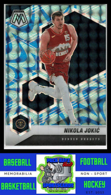 2020 Panini Mosaic #21 Nikola Jokic Mosaic Reactive Blue NM