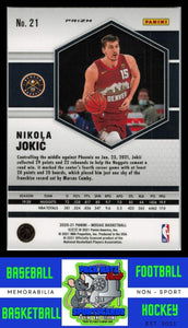 2020 Panini Mosaic #21 Nikola Jokic Mosaic Reactive Blue NM