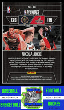 Load image into Gallery viewer, 2021 Hoops #40 Nikola Jokic 0381/2021 Road to the Finals First Round NM