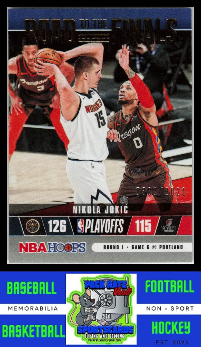 2021 Hoops #40 Nikola Jokic 0381/2021 Road to the Finals First Round NM