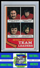 Load image into Gallery viewer, 1974 Topps #84 Mickey Redmond / Marcel Dionne / Bill Hogaboam TL G/VG