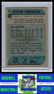 1986 Topps #11 Steve Yzerman VG/EX