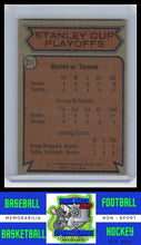 Load image into Gallery viewer, 1974 Topps #211 Quarterfinals (Bruins vs. Maple Leafs) VG/EX