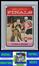 Load image into Gallery viewer, 1974 Topps #215 1974 Finals (Flyers vs. Bruins) VG/EX