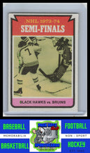 Load image into Gallery viewer, 1974 Topps #214 Semifinals (Bruins vs. Blackhawks) VG/EX