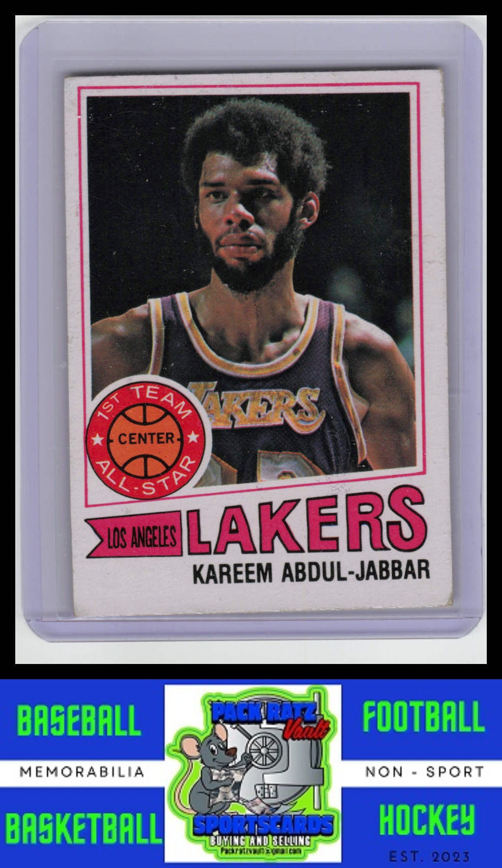 1977 Topps #1 Kareem Abdul-Jabbar VG/EX