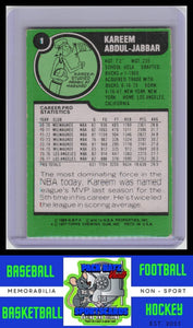 1977 Topps #1 Kareem Abdul-Jabbar AS Kareem Abdul-Jabbar Commemorative Series EX