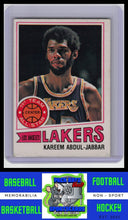 Load image into Gallery viewer, 1977 Topps #1 Kareem Abdul-Jabbar AS Kareem Abdul-Jabbar Commemorative Series EX