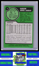 Load image into Gallery viewer, 1977 Topps #1 Kareem Abdul-Jabbar AS Kareem Abdul-Jabbar Commemorative Series EX