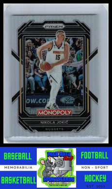 2022 Panini Prizm Monopoly #173 Mikola Jokic Silver EX/NM