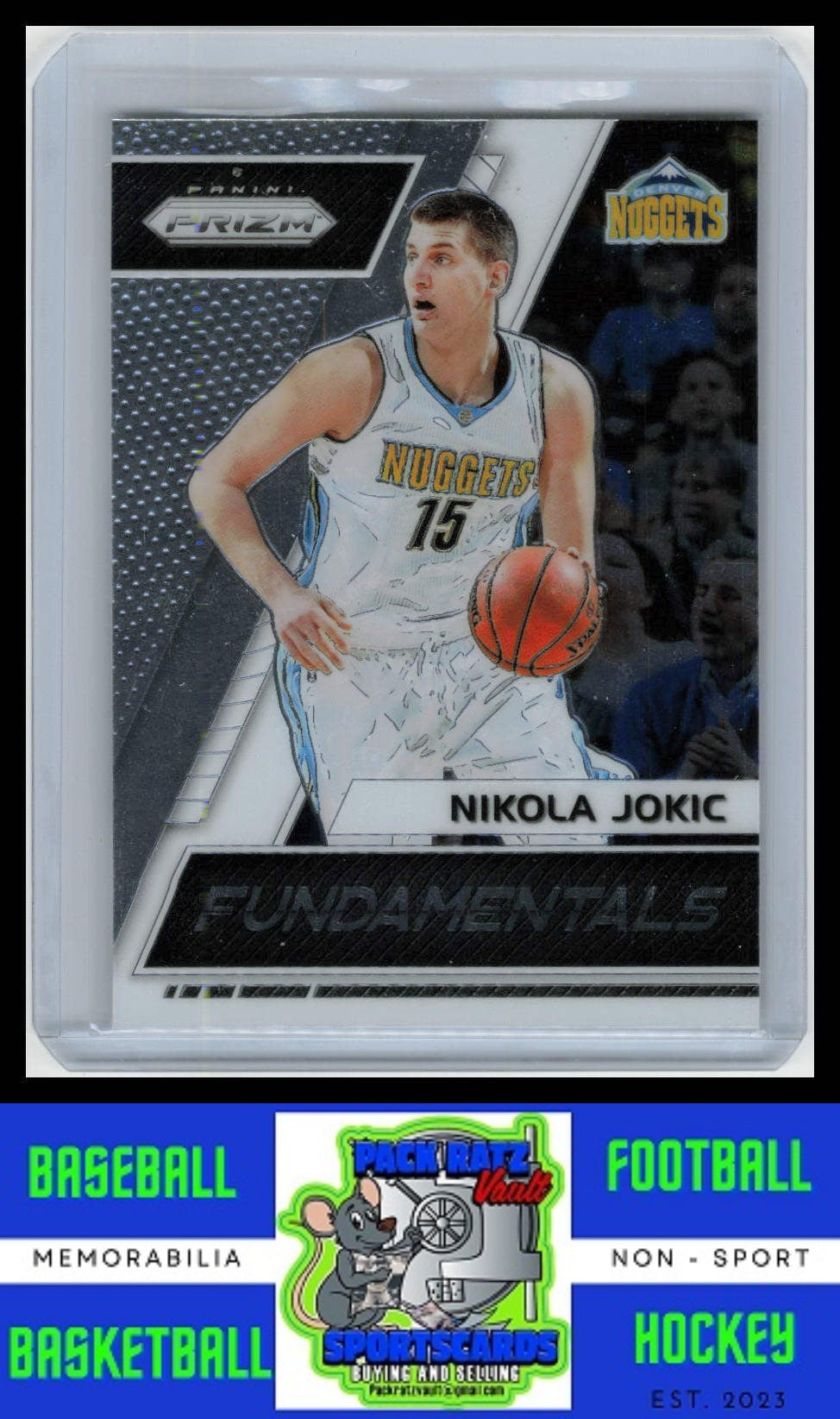 2017 Panini Prizm #50 Nikola Jokic Fundamentals EX/NM