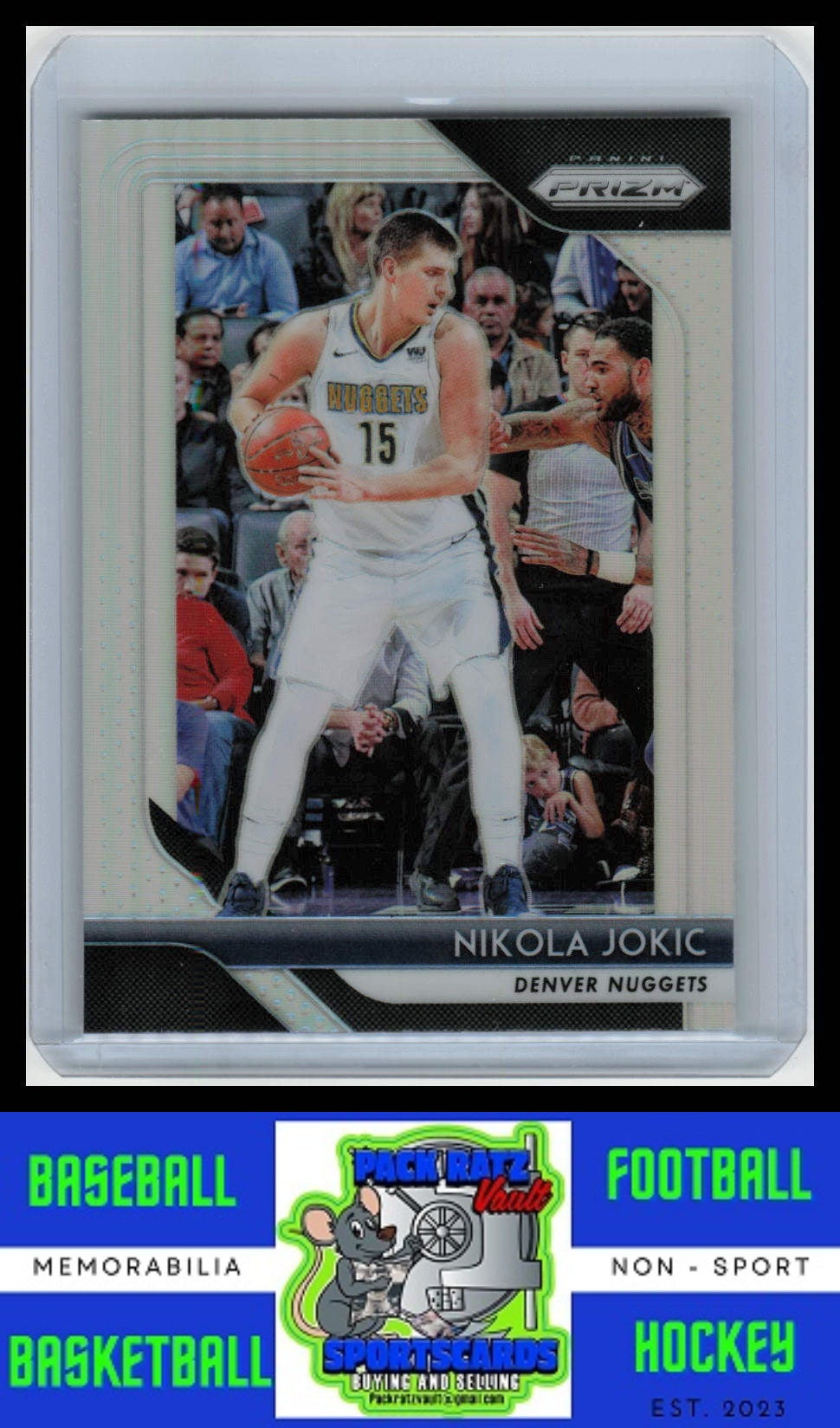 2018 Panini Prizm #92 Nikola Jokic Prizms Silver EX/NM