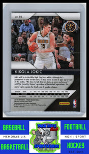 2018 Panini Prizm #92 Nikola Jokic EX/NM