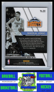 2017 Panini Prizm #50 Nikola Jokic Fundamentals Prizms Hyper EX/NM