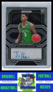 2021 Prizm Draft Picks Penmanship #CP-JHA Javion Hamlet EX/NM