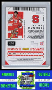 2020 Panini Contenders Draft Picks #89 Elijah Hughes (RC) Auto EX/NM