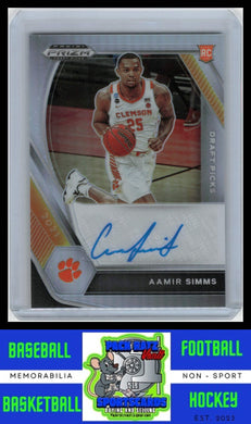 2021 Prizm Draft Picks #DP-ASI Aamir Simms EX/NM