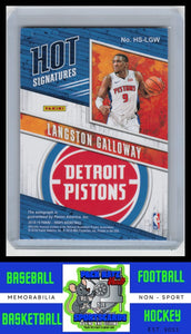 2018 Hoops #HS-LGW Langston Galloway Hot Signatures EX/NM