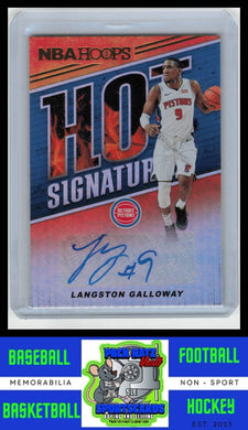 2018 Hoops #HS-LGW Langston Galloway Hot Signatures EX/NM