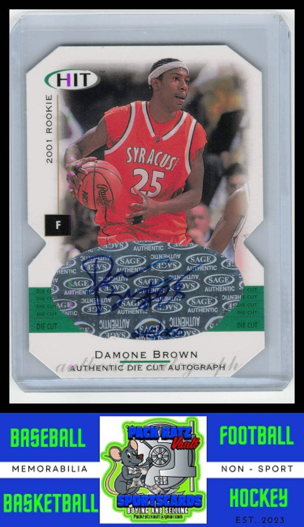 2001 Sage Hit #A25 Damon Brown EX/NM