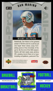 1995 Upper Deck SPx #AP-13 Dan Marino All-Pros Gold Die Cut NM