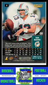 1996 Pinnacle Gold Foil #4 Dan Marino Gold Foil Foil NM