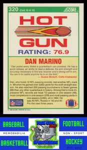 1990 Score #320 Dan Marino NM