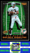 Load image into Gallery viewer, 1996 Pinnacle #7 Dan Marino / Kerry Collins Double Disguise NM