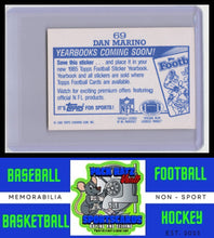 Load image into Gallery viewer, 1985 Topps #69 Dan Marino Coming Soon Stickers NM